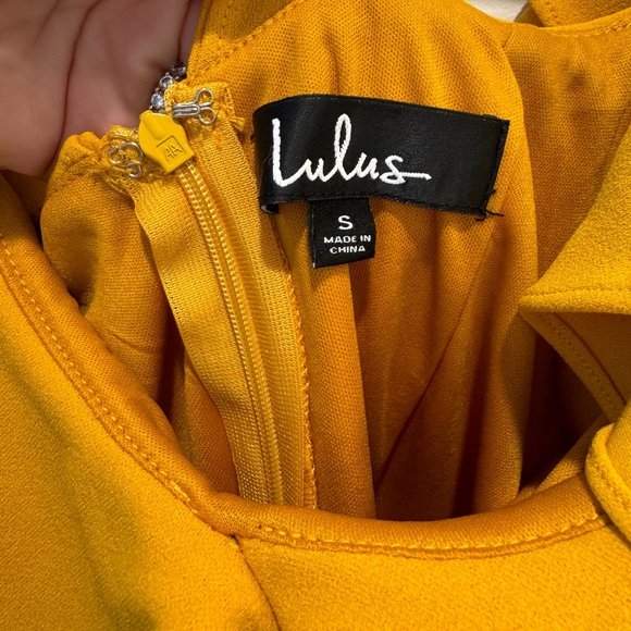 Lulu's Ruffled Yellow Dress - Picture 2 of 3